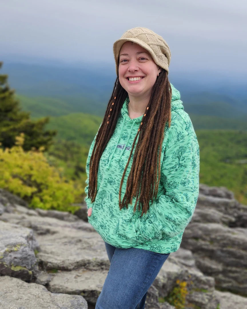 Photo of heather on a mountain, artist and owner of heatherfish creations.