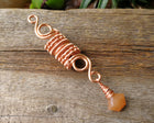 Orange Aventurine, Copper Loc Bead