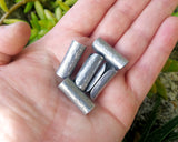 Hammered Aluminum Dread Cuffs, Set of 5