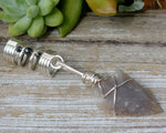 Gray Jasper Arrowhead, Hair Jewelry