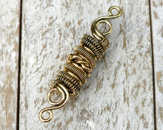 Gold Loc Jewelry, Woven Brass