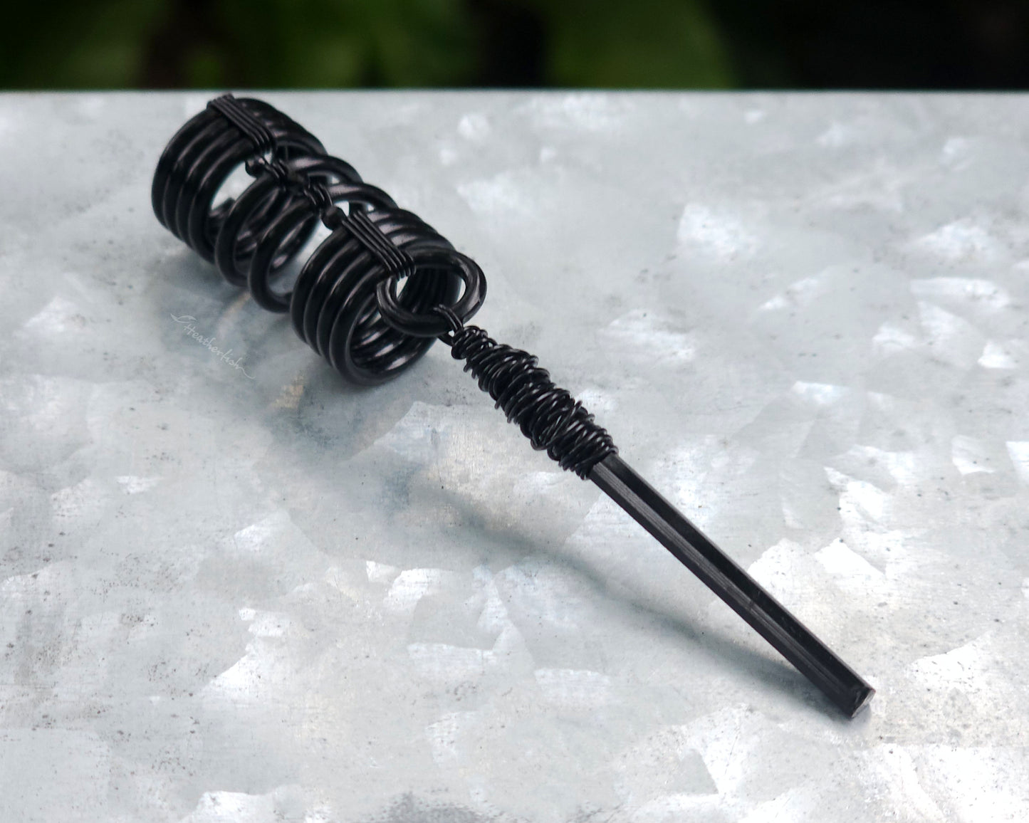Black Tourmaline Dreadlock Bead