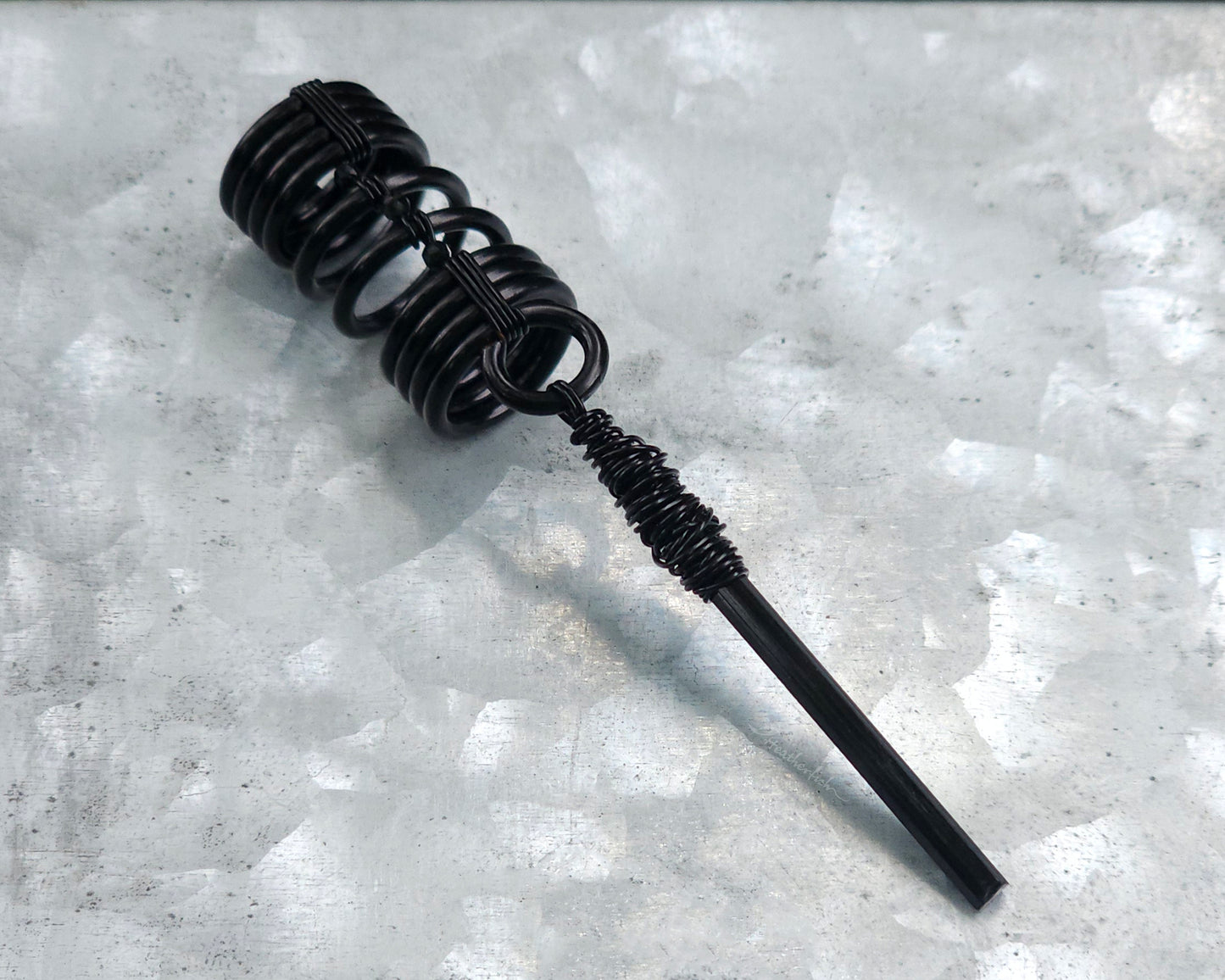 Black Tourmaline Dreadlock Bead