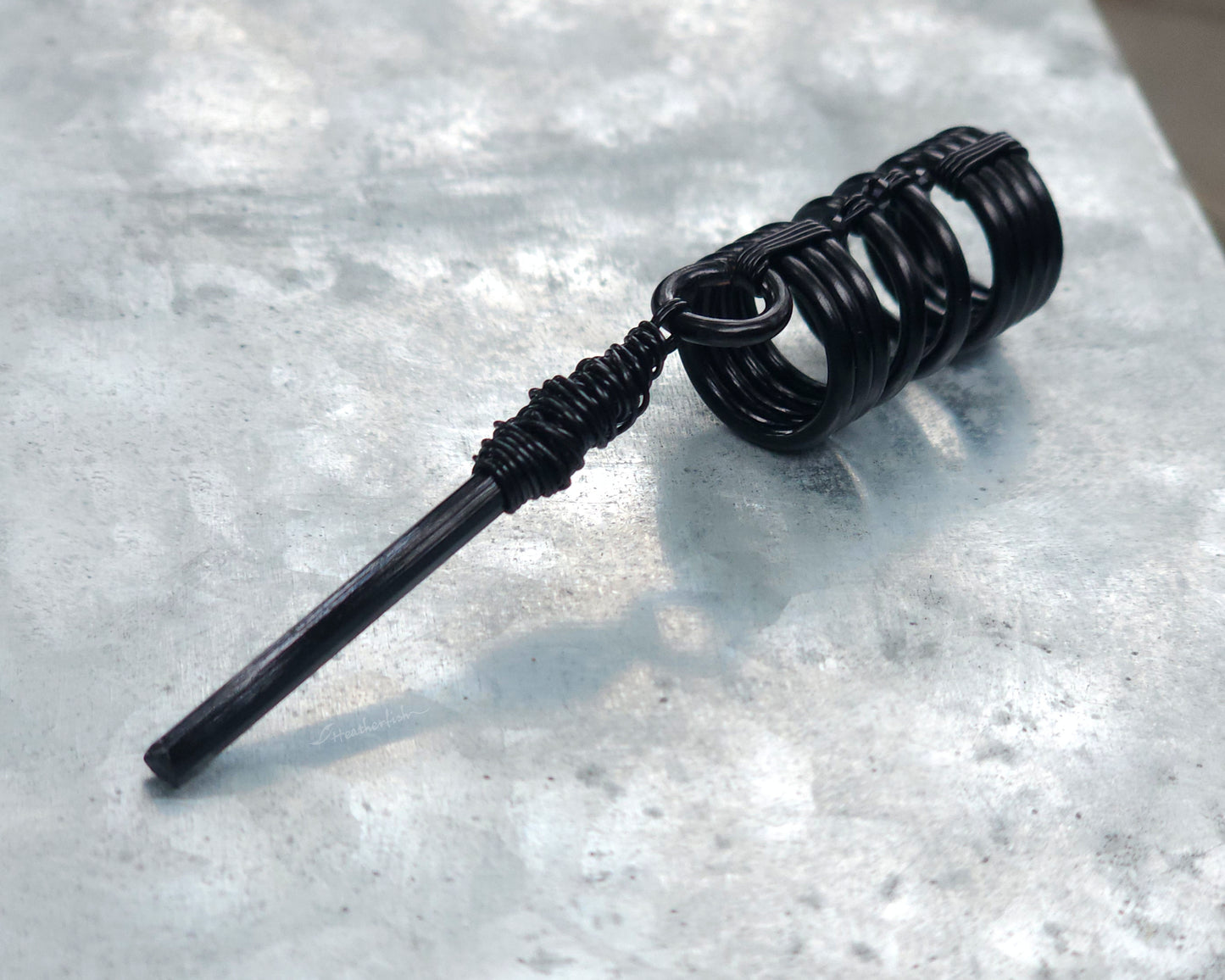 Black Tourmaline Dreadlock Bead