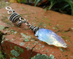 Silver Opalite Arrowhead Dread Bead