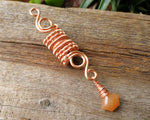 Orange Aventurine, Copper Loc Bead