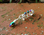 Rainbow Glass Dread Bead