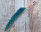 Peacock Feather Blade Dread Bead