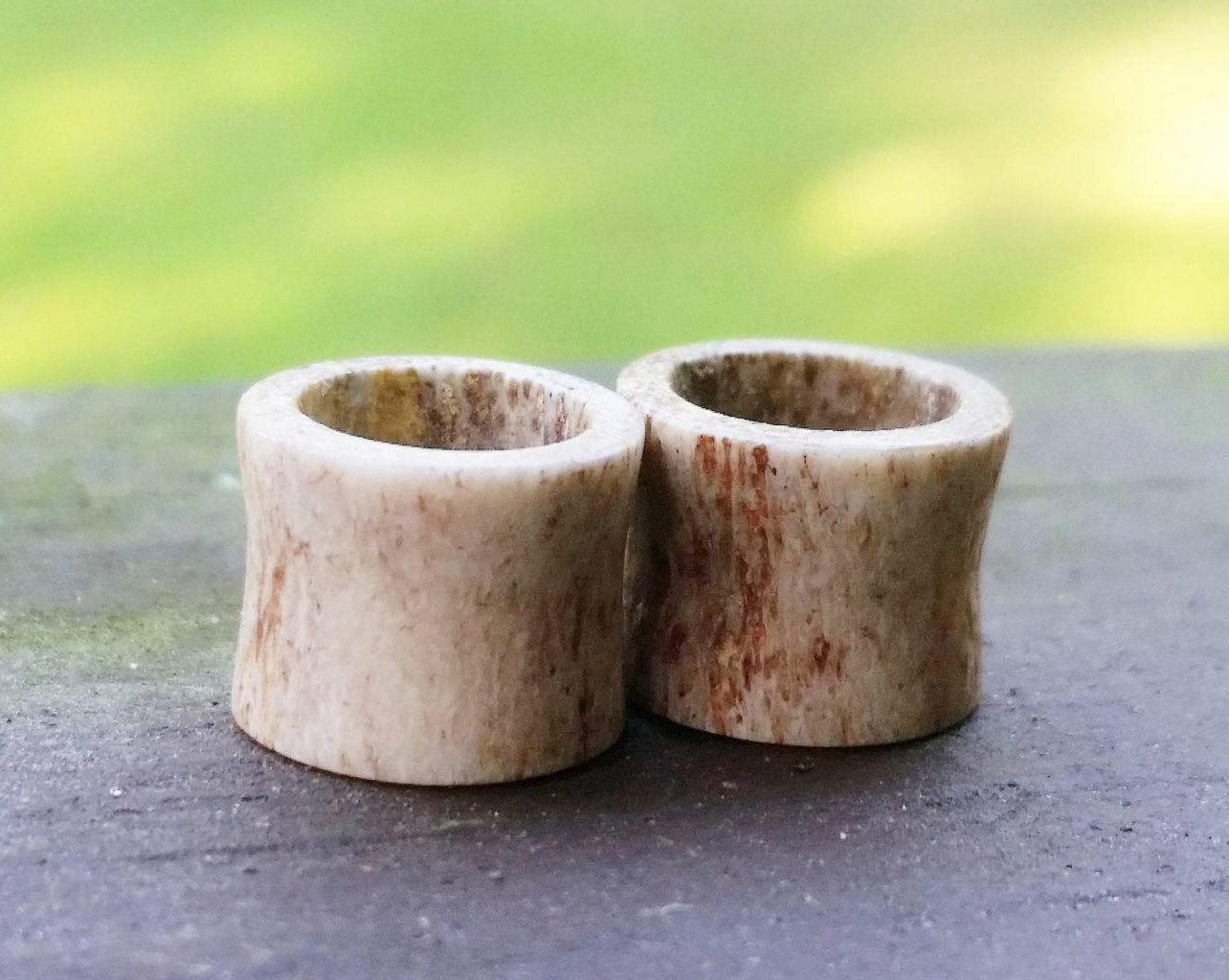 A side view of Handmade Antler Tunnels.