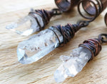 Set of 3 crystal dread beads. Zoom up view of crystals.