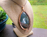 A side view model of a Huge Labradorite Statement Piece.