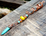 A side view of a Bohemian Loc Bead.